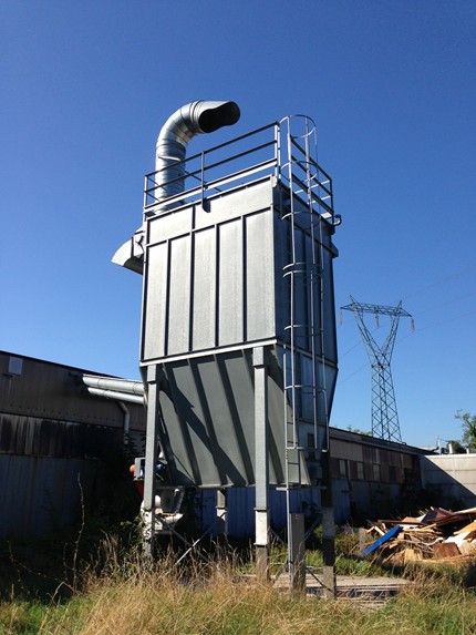 Filtro a maniche con lavaggio ad aria compressa